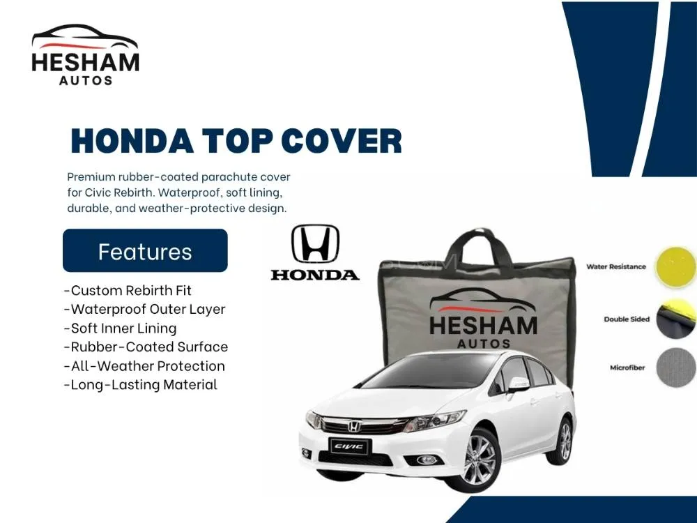 Parachute Rubber-Coated Car Top Cover for Honda Civic Rebirth (2012–2016) Image-1