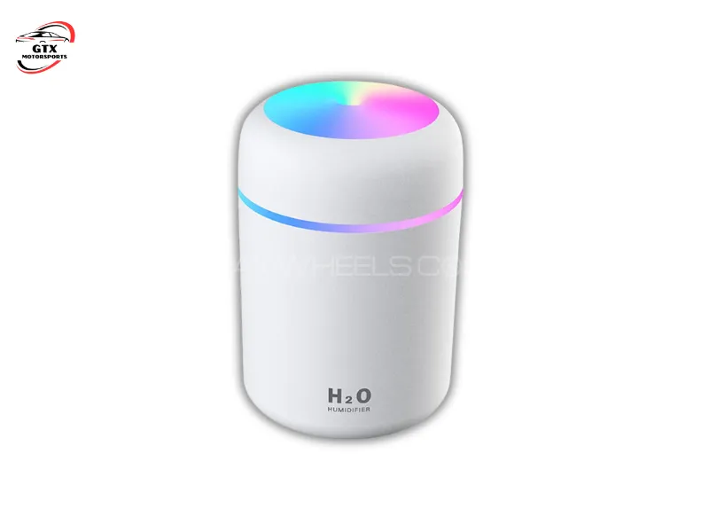 300ml Portable H₂O Ultrasonic Air Humidifier | Silent Cool Mist Diffuser with LED Light Image-1
