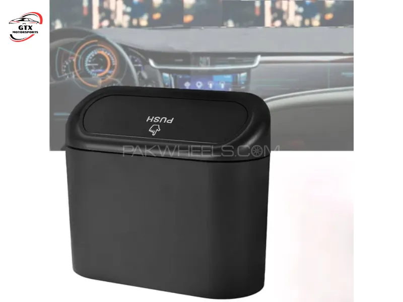 Car Trash Can & Storage Box | Compact Organizer Bin for Vehicle Interior Image-1