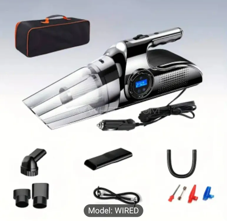 Portable vacuum cleaner and Tire air pump 3 in 1 Image-1