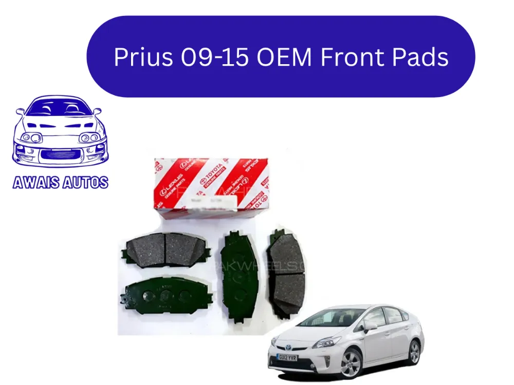 Toyota Prius 2009-2015 Front Brake Pads | Genuine OEM Quality Replacement Image-1