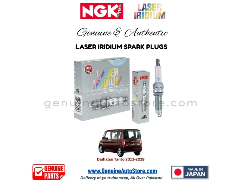 Daihatsu Tanto 2013-2019 NGK LASER IRIDIUM SPARK PLUG - 3 PIECES Image-1