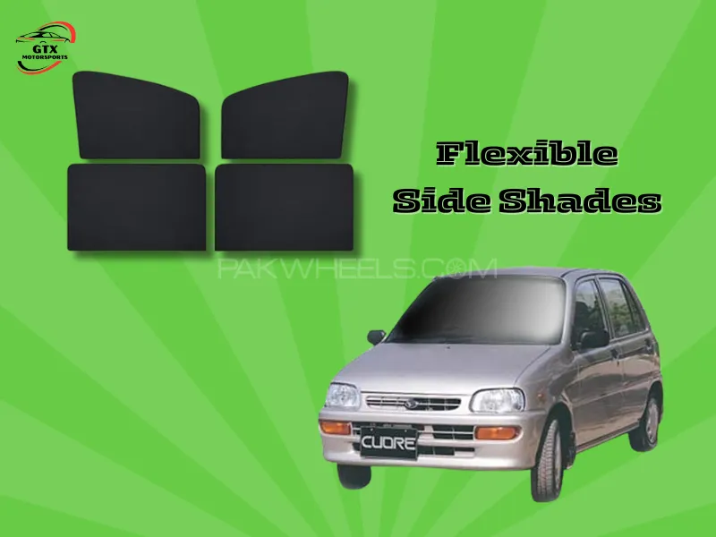 Flexible Side Shades for Daihatsu Cuore 2000-2012 Image-1