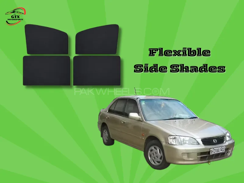 Flexible Side Shades for Honda City 2000-2003 Image-1