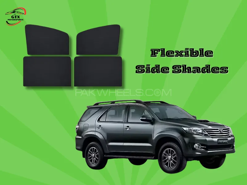 Flexible Side Shades for Toyota Fortuner 2012-2016 Image-1