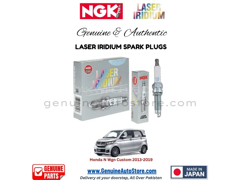 Honda N Wgn Custom 2013-2019 NGK LASER IRIDIUM SPARK PLUG - 3 PIECES Image-1