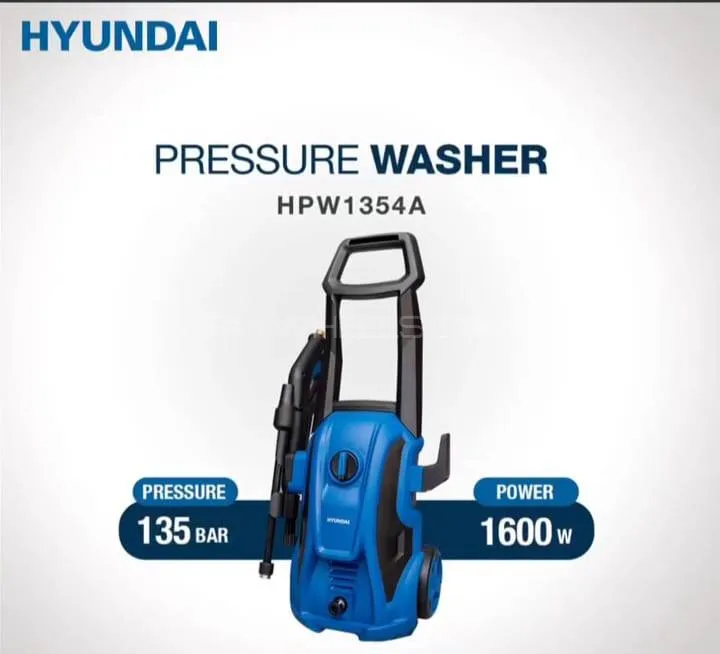 hyundia high Pursure car washer 1600 watts and 135 bar Image-1