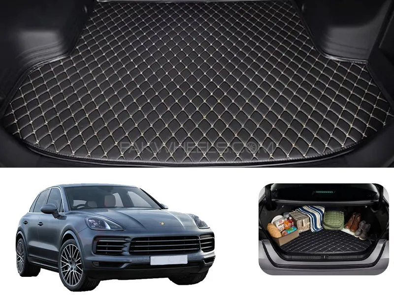  Porsche Cayenne 7D Custom Car Trunk Mat - Model 2010-2018 Image-1