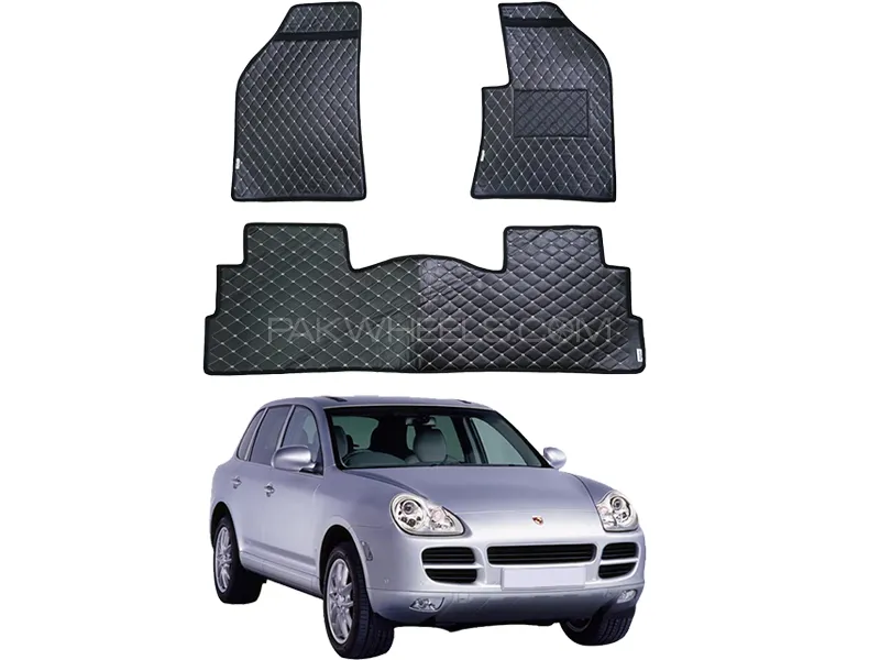 Porsche Cayenne 7D Floor Mat ( Flat Style ) 3PCS - Model 2002-2010 Image-1