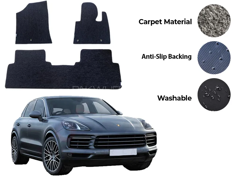 Porsche Cayenne Carpet floor mat - Model 2010-2018 Image-1