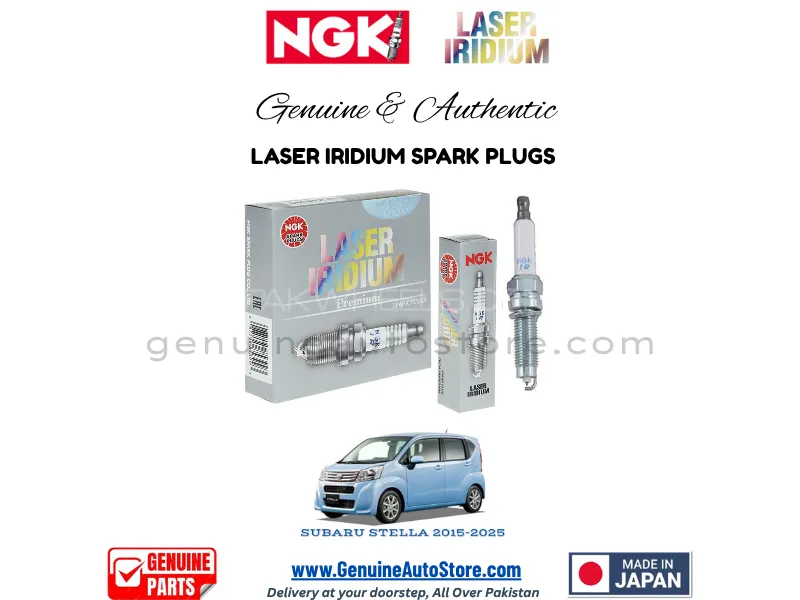 Subaru Stella 2015-2025 NGK LASER IRIDIUM SPARK PLUG - 3 PIECES Image-1