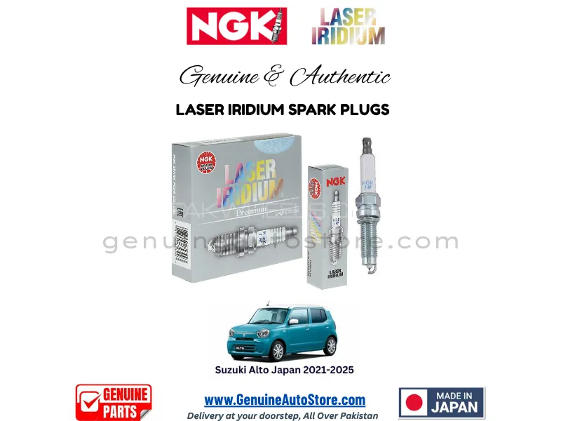 Suzuki Alto Japan 2021-2025 NGK LASER IRIDIUM SPARK PLUG - 3 PIECES Image-1