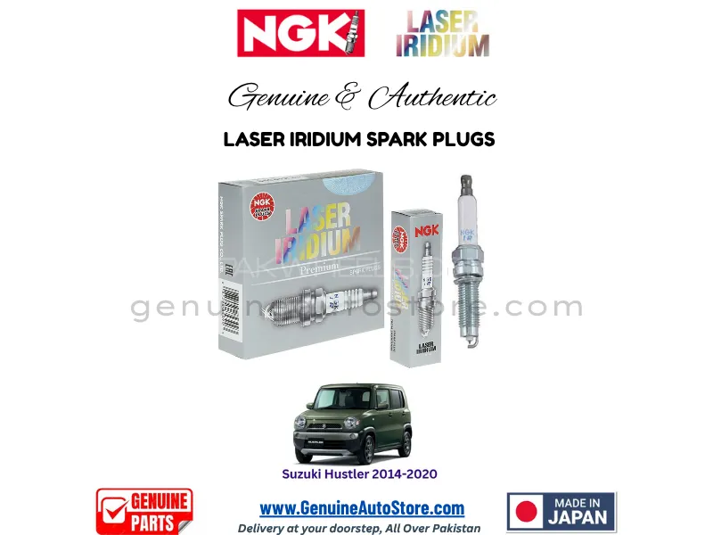 Suzuki Hustler 2014-2020 NGK LASER IRIDIUM SPARK PLUG - 3 PIECES Image-1