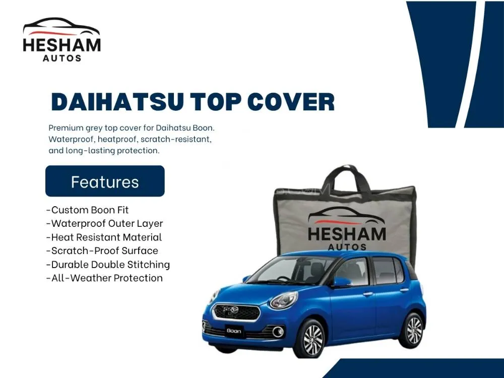 Daihatsu Boon 2016–2024 Grey Top Cover – Waterproof, Heat & Scratch Resistant Image-1