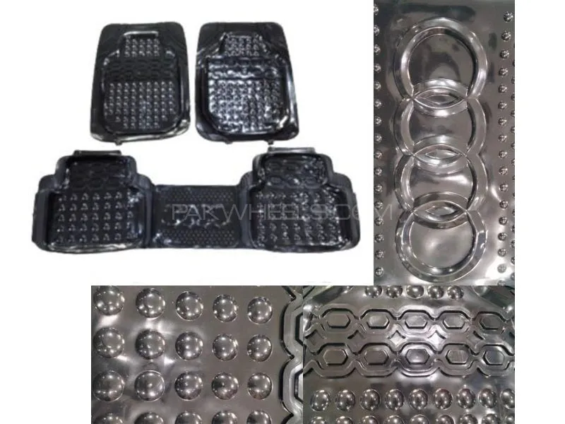 Diamond Pvc Standard Universal Car Floor Mat Black 999 | All Weather Protection Image-1