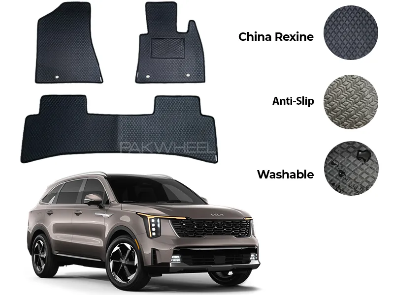 Kia Sorento China Rexine Floor Mat 5PCS - Model 2025 Image-1