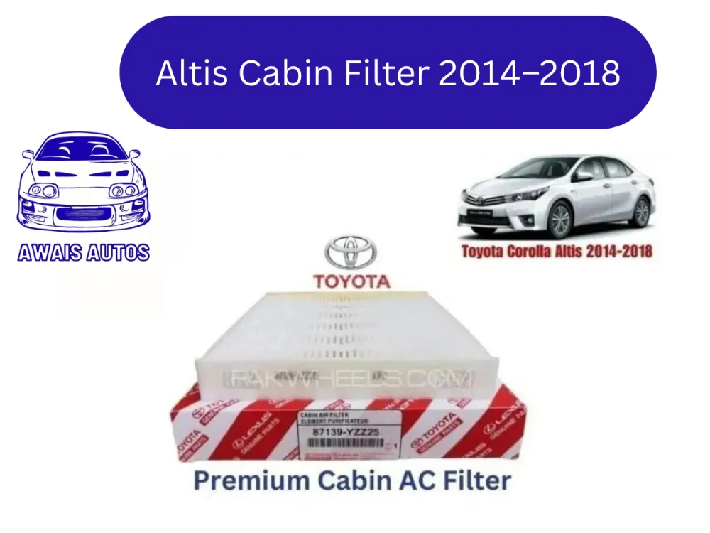 Toyota Corolla Altis Cabin Filter 2014–2018 | Superior Quality Interior Air Filter Replacement Image-1
