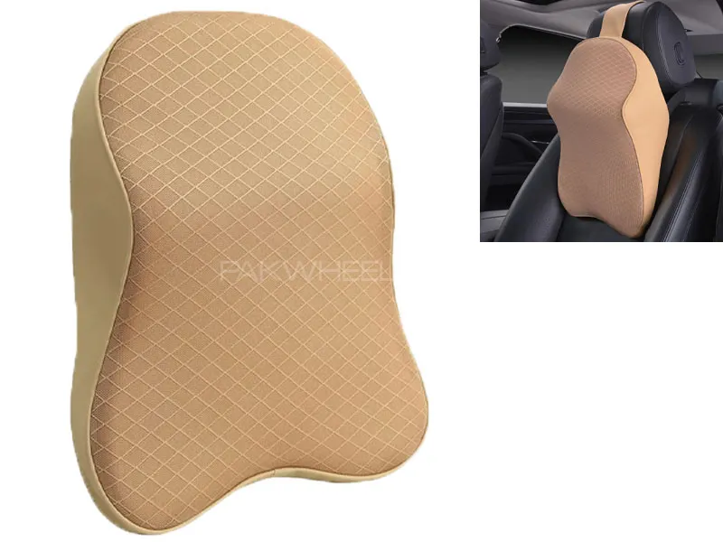 Ultimate Comfort Premium Neck Rest Pillow Jambo (Beige) Image-1