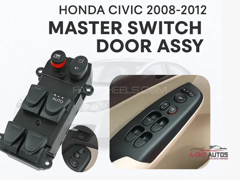 Honda Civic  Reborn 2008-2012 Front Door Master Switch Image-1