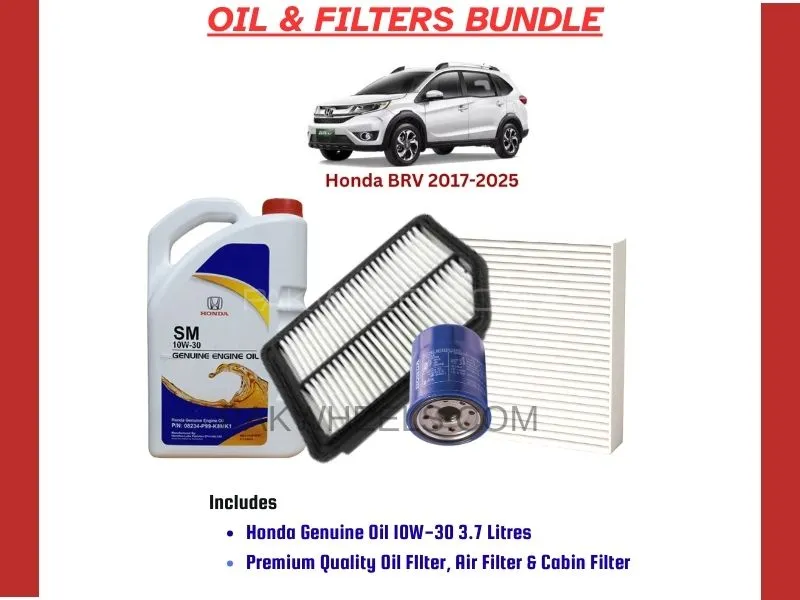 HONDA BRV 2017-2025 OIL AND FILTERS BUNDLE Image-1
