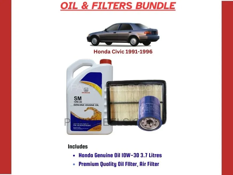 HONDA CIVIC 1992-1996 OIL AND FILTERS BUNDLE Image-1