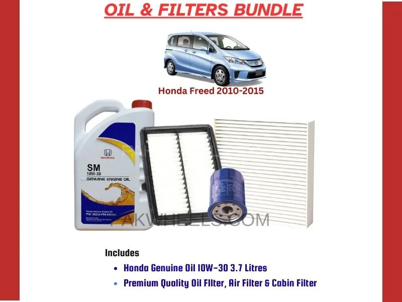 HONDA FREED 2010-2015 OIL AND FILTERS BUNDLE Image-1