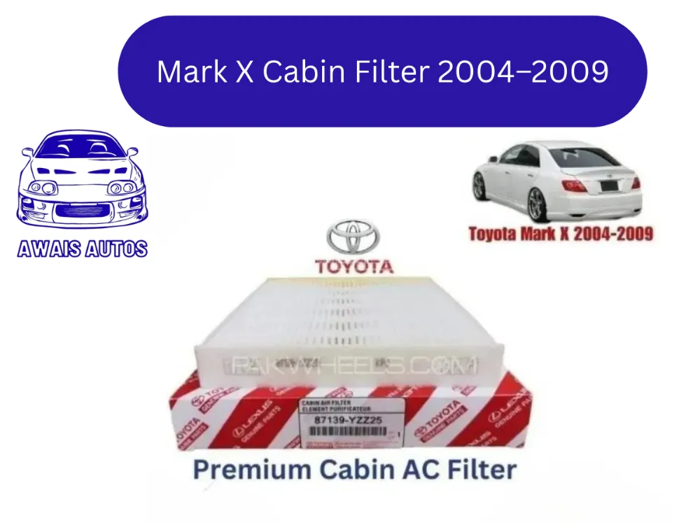 Toyota Mark X Cabin Filter 2004–2009 | Premium Interior Air Filter Image-1