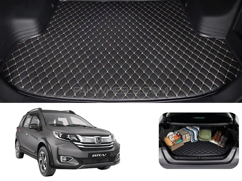 Honda BR-V 7D Custom Car Trunk Mat - Model 2017-2019 Image-1