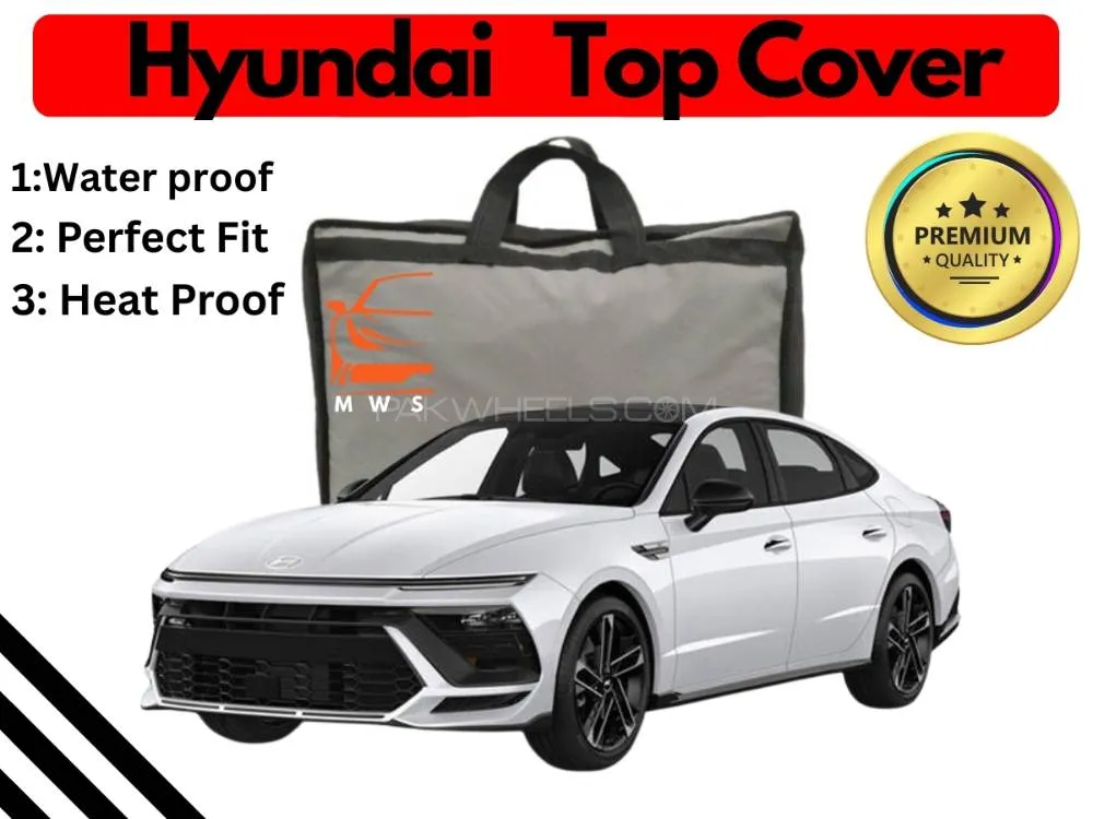 Hyundai Sonata 2021-2024 Top Cover | Black | Anti-Scratch | Parachute| Heat Proof | Water Proof  Image-1