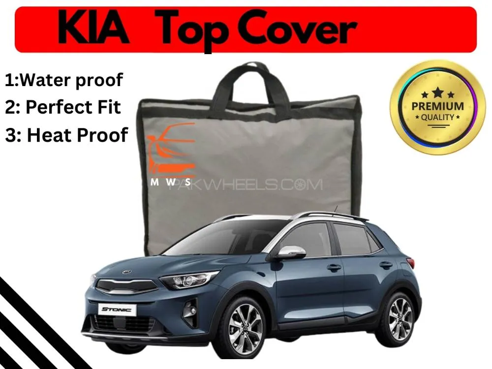 Kia Stonic 2021-2024 Top Cover | Black | Anti-Scratch | Parachute | Heat Proof | Water Proof  Image-1