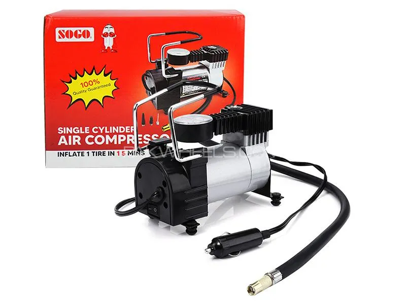 Sogo Single Cylinder High Pressure Air Compressor - Car Mela Image-1