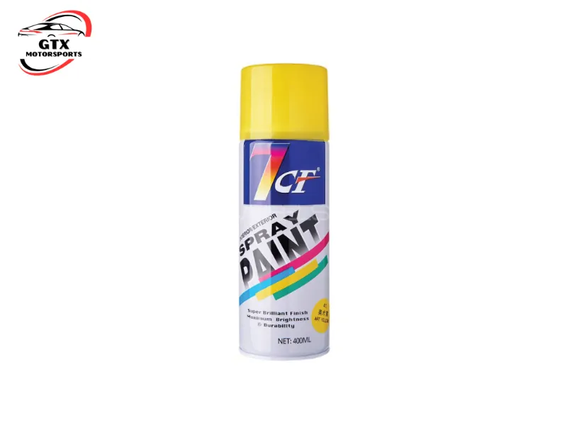 7CF Yellow Spray Paint – 400ML Protective Aerosol Image-1