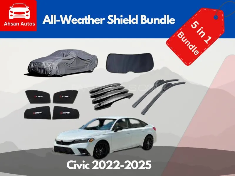 Honda Civic 2022-2025 Premium All-Weather Shield Bundle - 5 in 1 Image-1