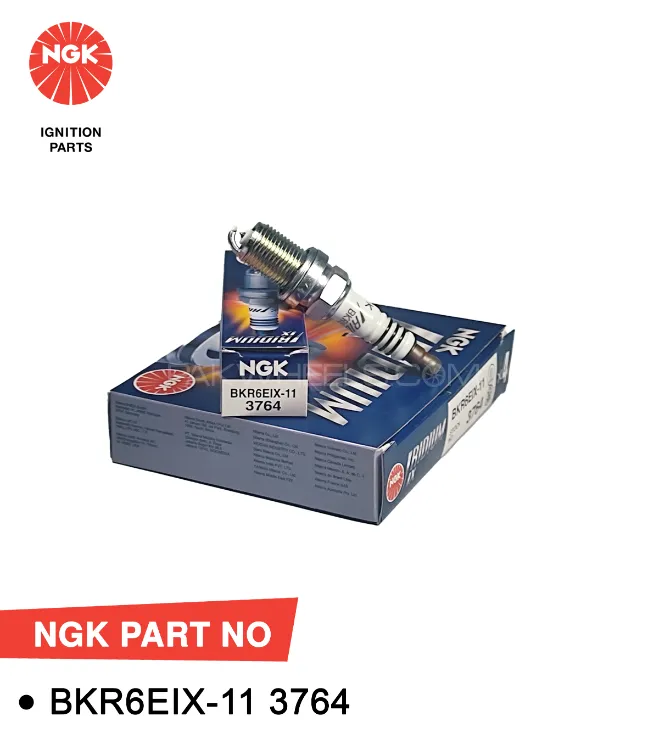 NGK Spark Plug For Suzuki Cultus 1000cc 2000-2007 (BKR6EIX) IRIDIUM (japan -Single Pc) Image-1
