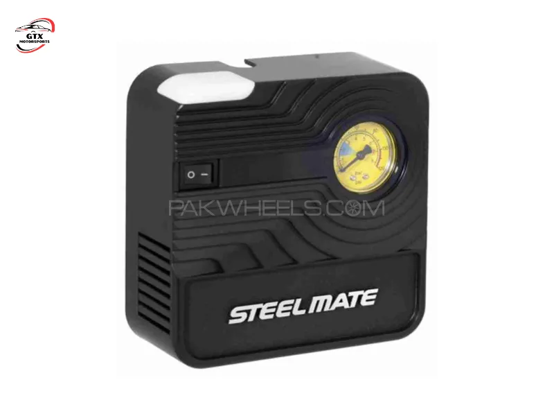 STEELMATE Portable Air Compressor Pump (PO3) – Digital Tire Inflator Image-1