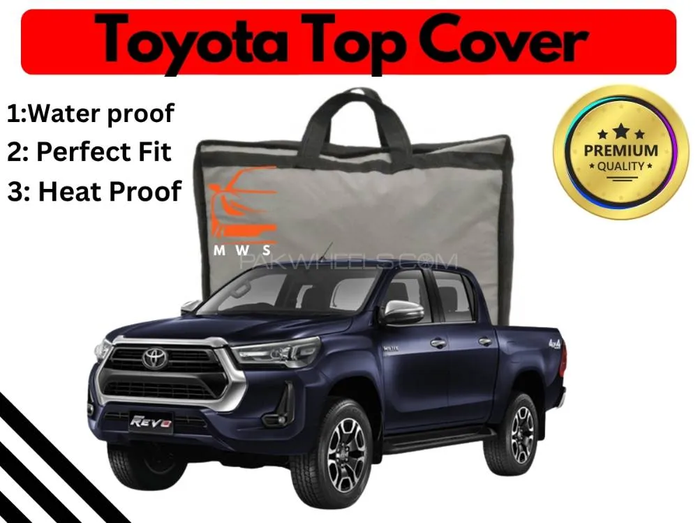 Toyota Revo 2016-2021 Top Cover | Grey | Anti-Scratch | Double Layer | Heat Proof | Water Proof Image-1