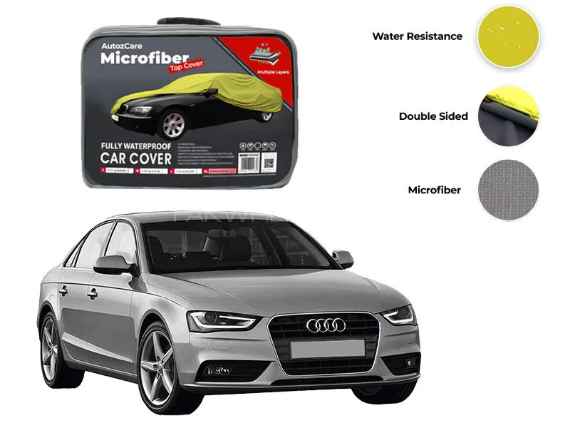 Audi A4 Model 2008-2016 Microfiber Car Top Cover Image-1