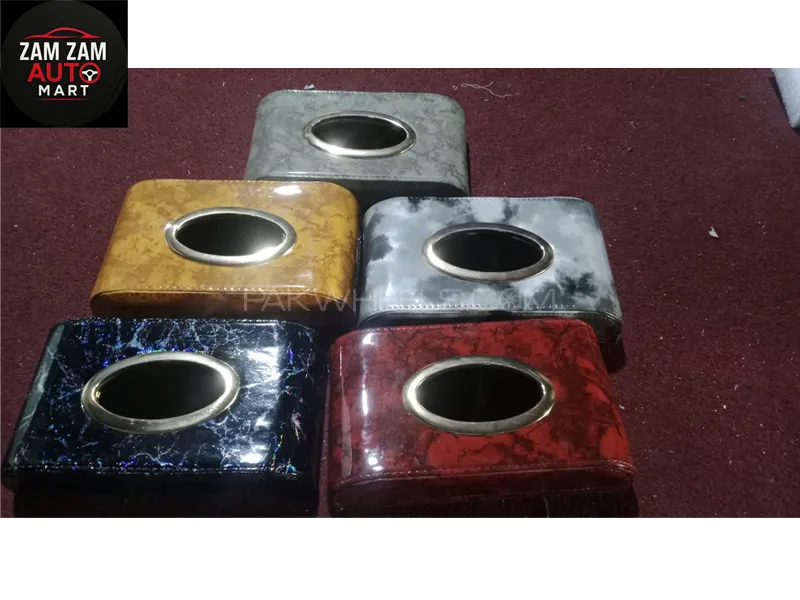 Plain Tissue Box for Cars (Please mention the colors) Image-1