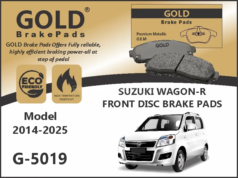 Suzuki Wagon R Front Premium Disc Brake Pads G-5019 Image-1