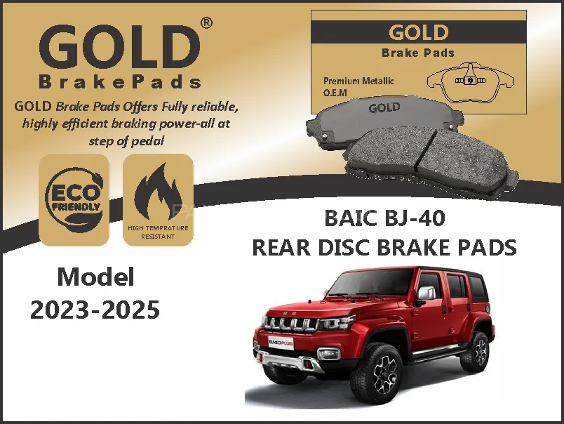 BAIC BJ 40 Rear Premium Disc Brake Pads  Image-1