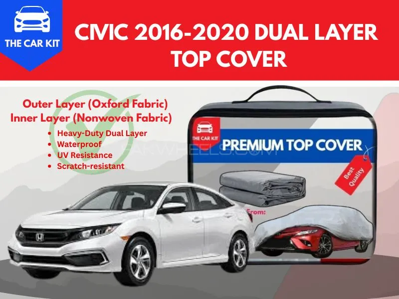 Honda Civic 2016–2020 Dual Layer Ultra Top Cover - Top Grade Quality Image-1
