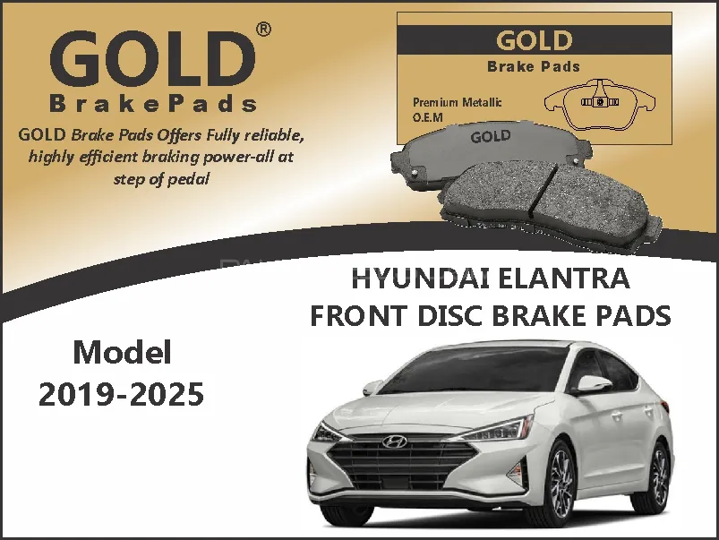 Hyundai Elantra Front Premium DIsc Brake Pads  Image-1