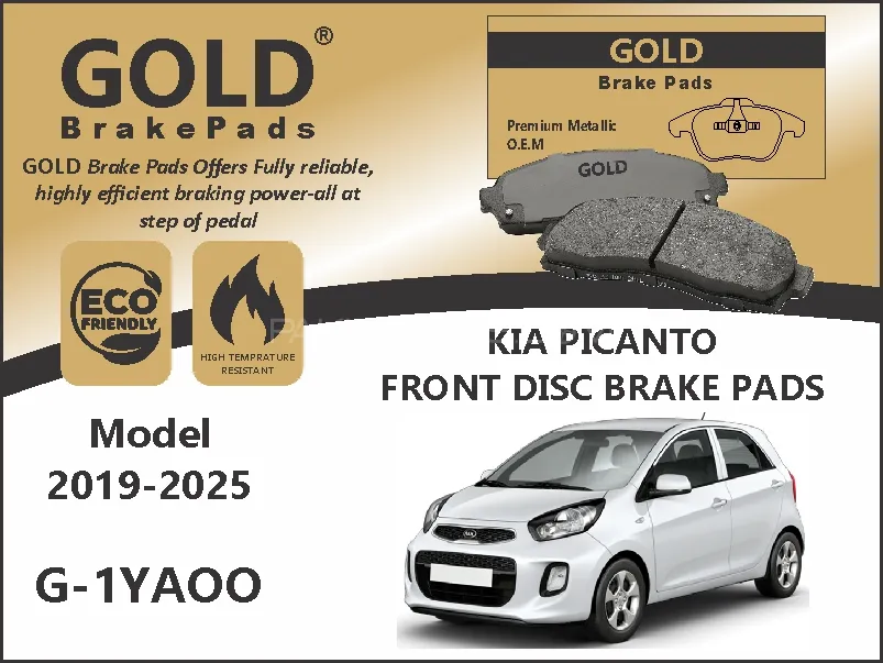 Kia Picanto Front Premium Disc Brake Pads  Image-1