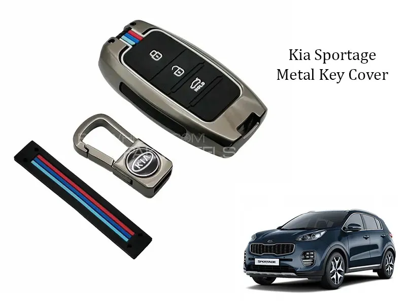 Kia Sportage Premium Metal Car Key Cover Luxury Zinc Alloy Car Key Case Image-1