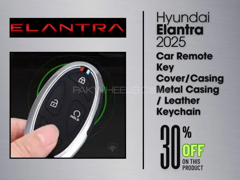 Metal Key Cover for Hyundai Elantra 2025 | Zinc Alloy Metal Key Fob Cover for Hyundai Elantra 2025 M Image-1