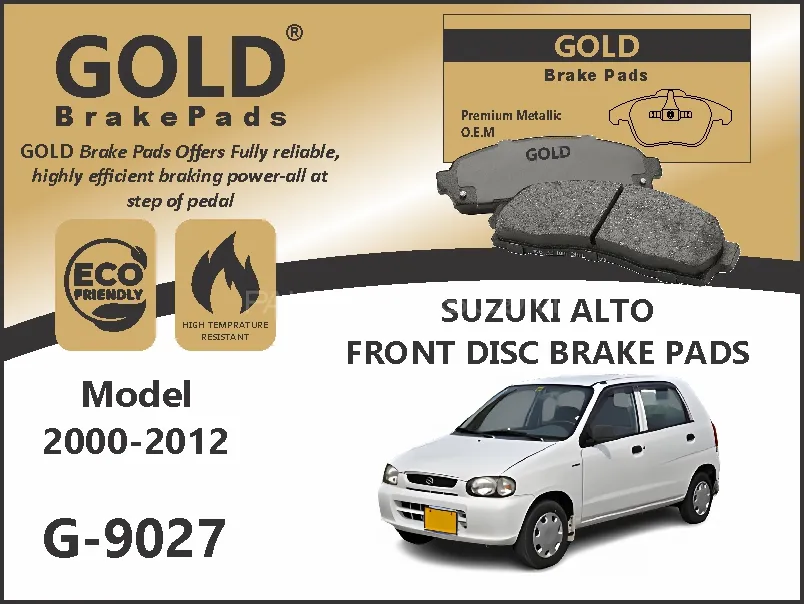 Suzuki Alto Front Premium Disc Brake Pads G-9027 Image-1