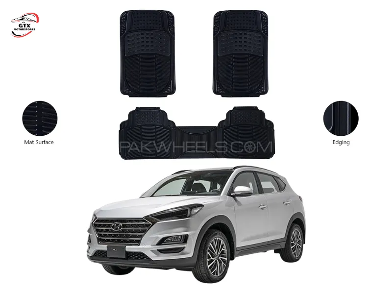 3PCS PVC Rubber Car Floor Mat Set – For Hyundai Tucson 2020-2024 Image-1