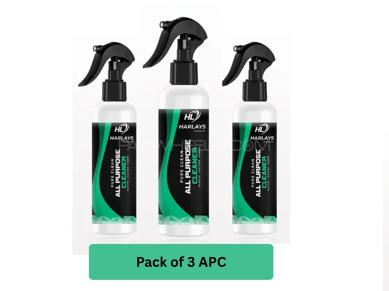 Harlays All Purpose Cleaner- Car Interior & Exterior Cleaner | APC 400ml |  Pack of 3 Image-1