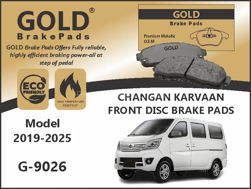 Changan Karvaan Front Premium Disc Brake Pads G-9026 Image-1
