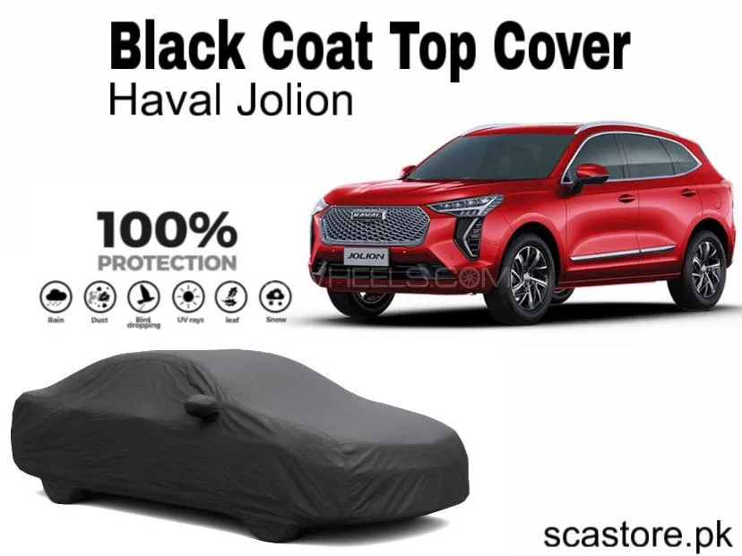 Haval Jolion Black Car Top Cover For Full Body Protection Image-1